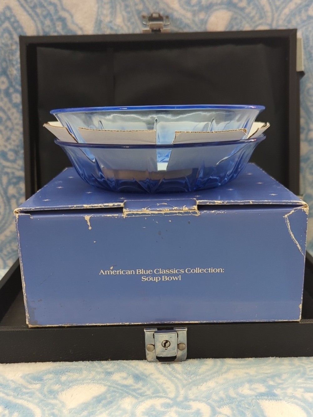Bowl - Soup Or Display American Blue Glass Classics Collection (Set Of 2)